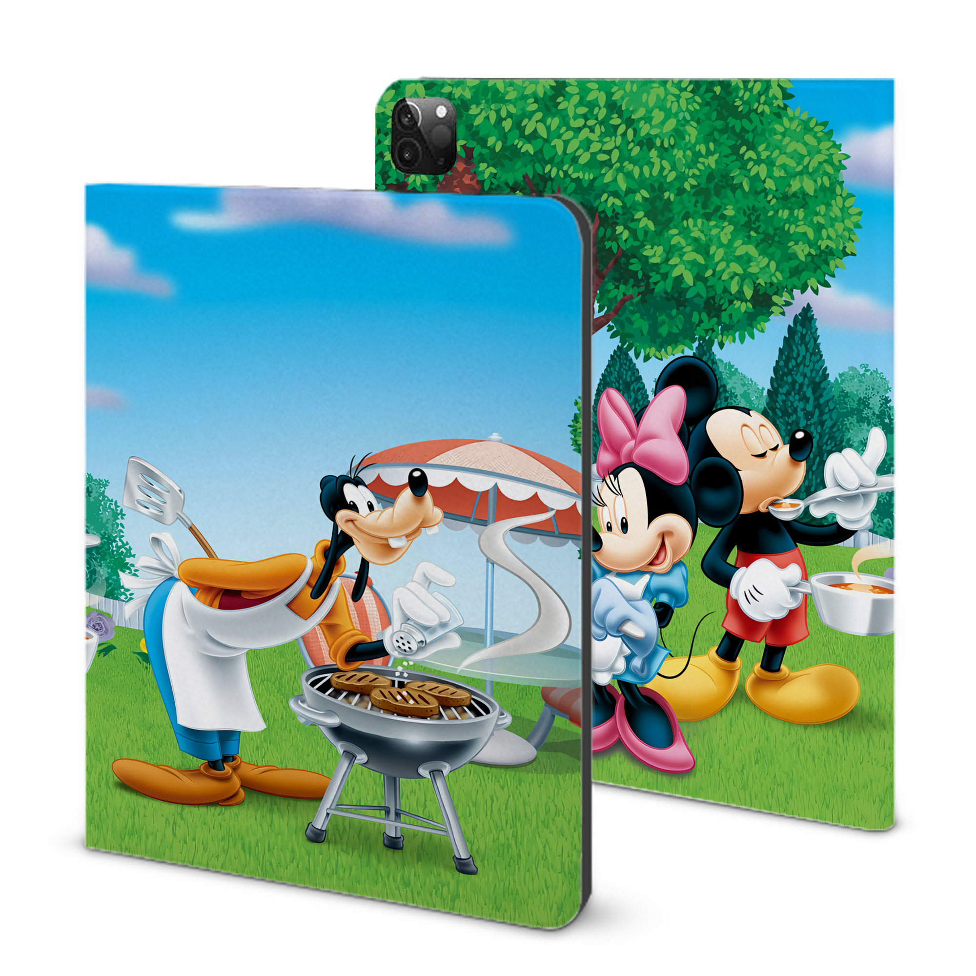 （画像用） ミッキーマウス Mickey Mouse IPadケース ペンホルダー付き ブックスタイルデザイン